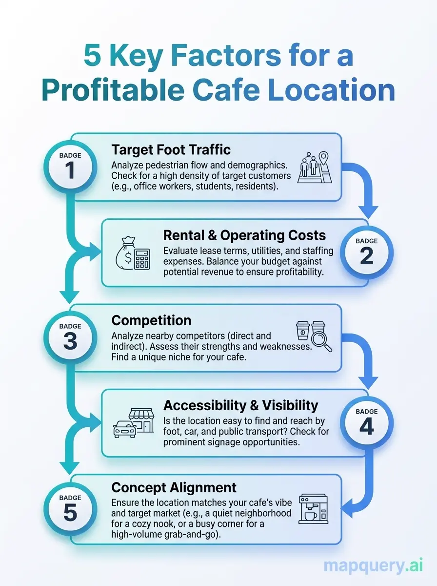 How to choose a profitable location for your new cafe: five key factors for a profitable cafe location