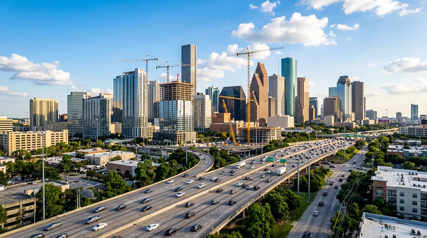 Business owner using MapQuery.ai to research Sunbelt Surge market opportunities on a laptop